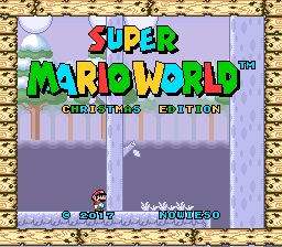 SMW Christmas Edition Title Screen