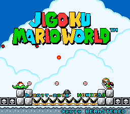 Jigoku Mario World Title Screen